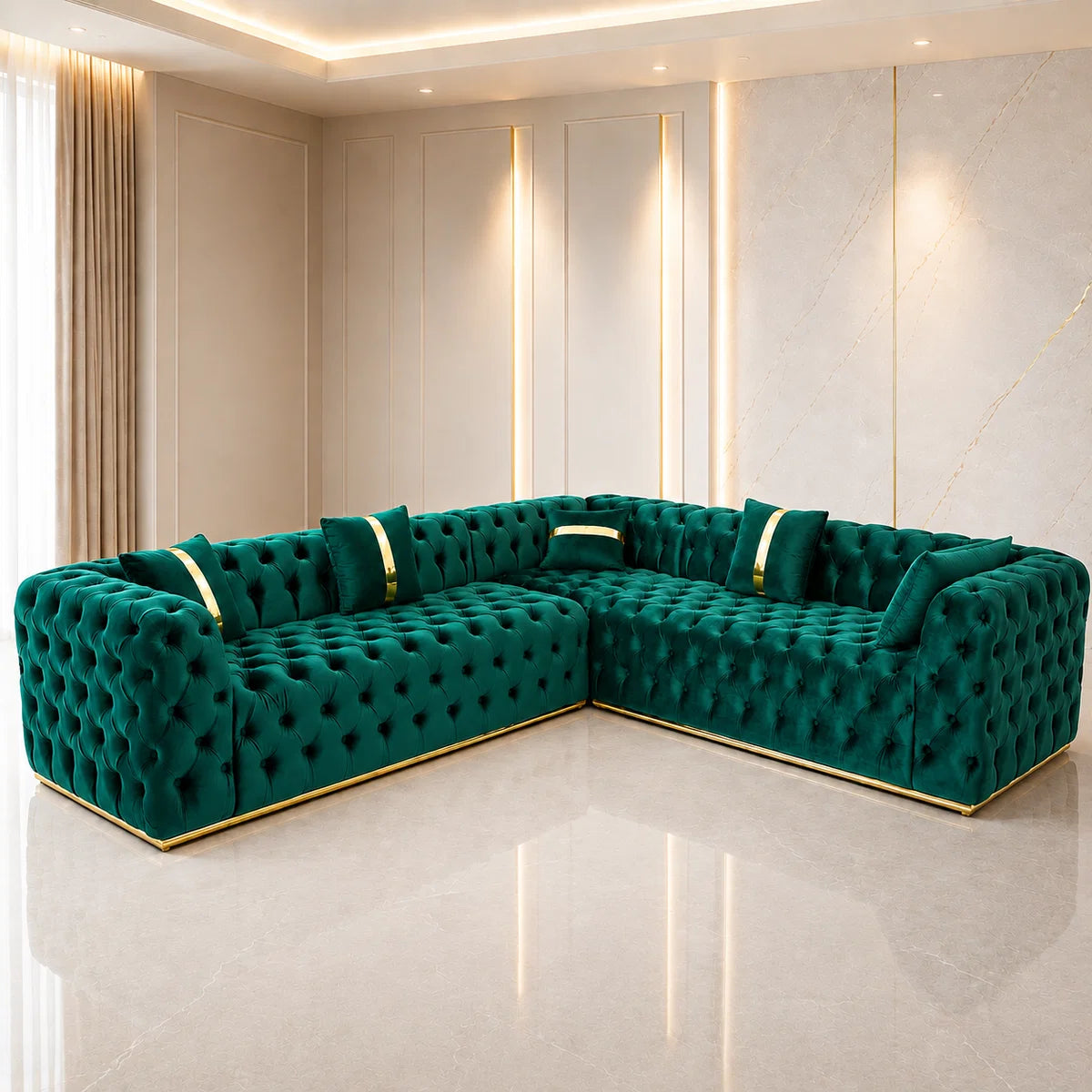 Colțar Marbella, 270x270cm, culoare Finesse 12