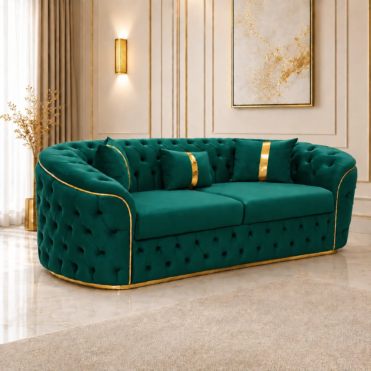 Canapea Elsa, Fixa, 230x90cm, Culoare 12