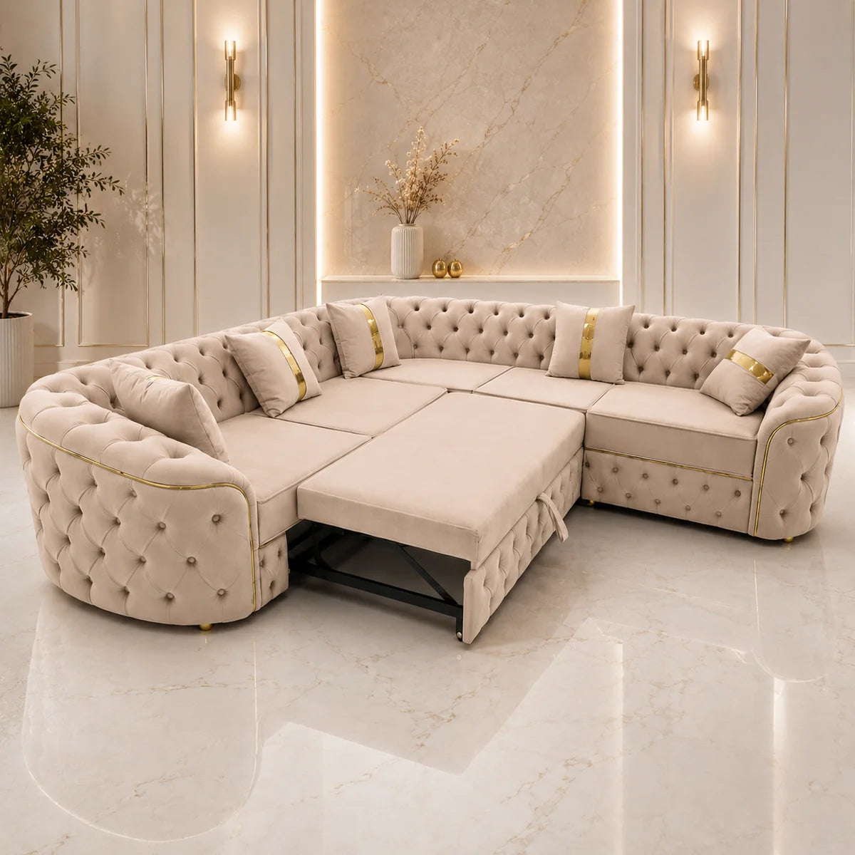 Colțar Elsa 270x270cm, extensibil, tapiterie Finesse 03
