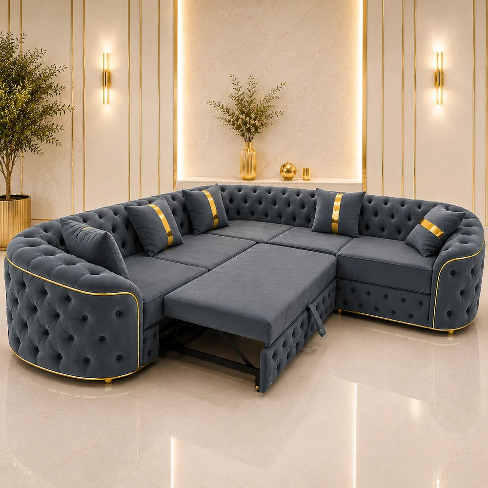 Colțar Elsa 270x270cm, extensibil, tapiterie Finesse 24