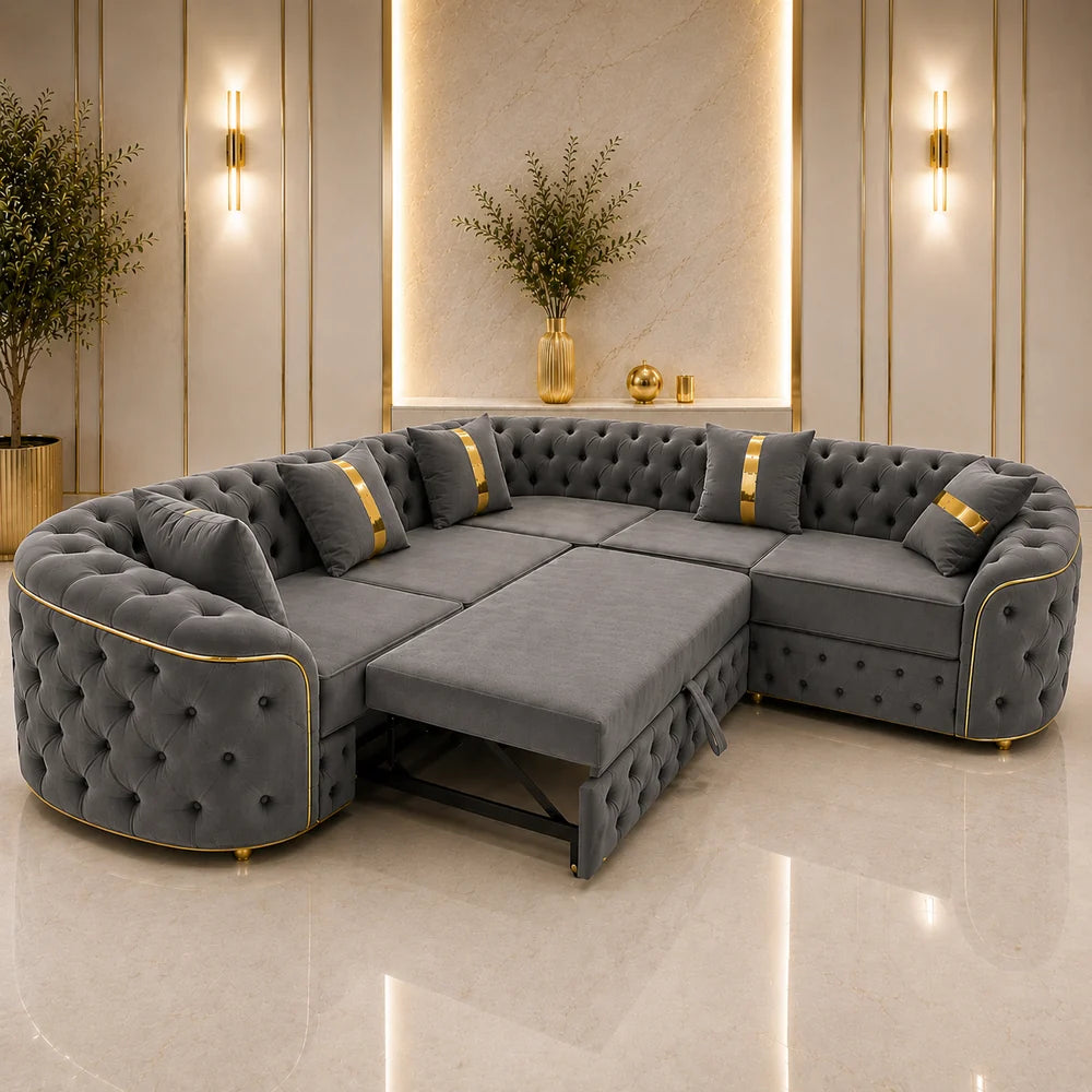 Colțar Elsa 270x270cm, extensibil, tapiterie Finesse 25