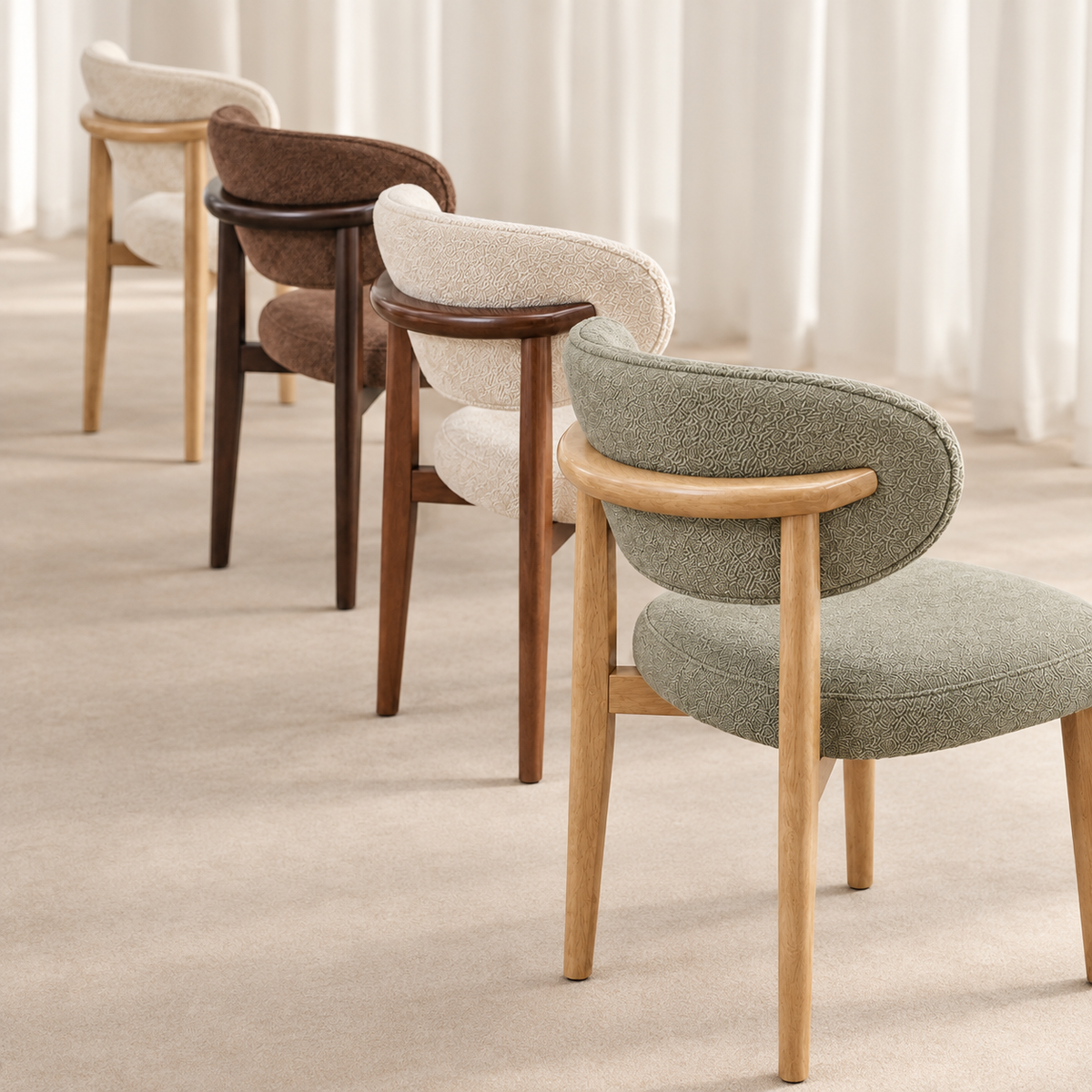 Scaun Olivia Lemn Masiv pentru Dining