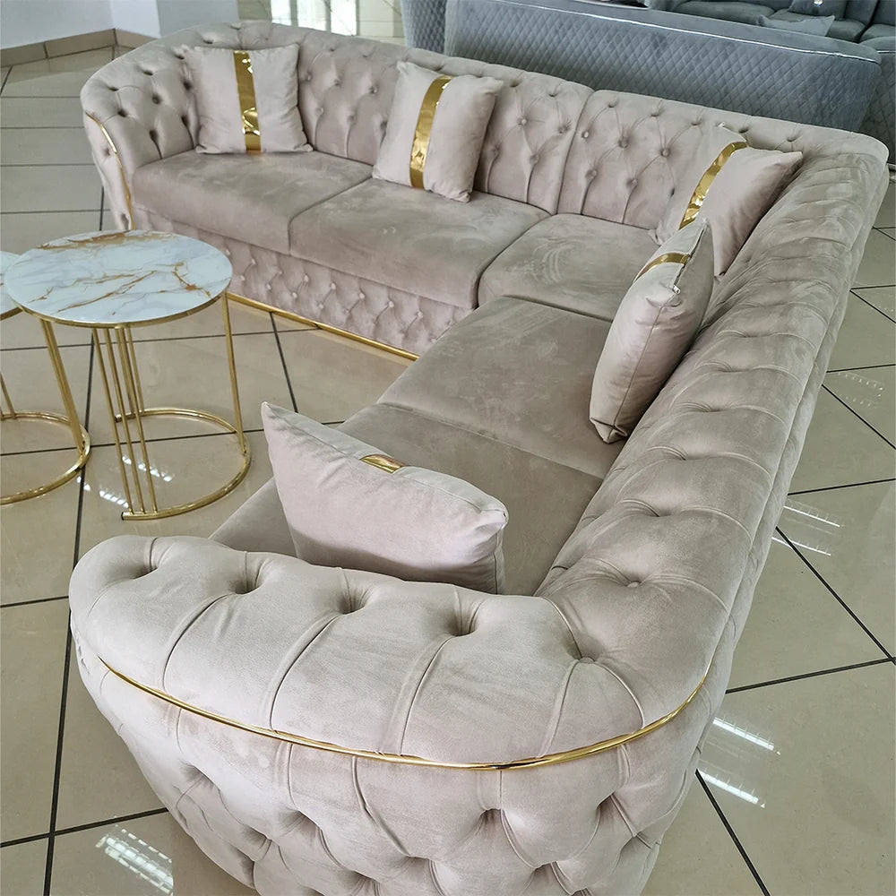 Colțar Elsa 270x270cm, fix sau extensibil, tapiterie Finesse 01