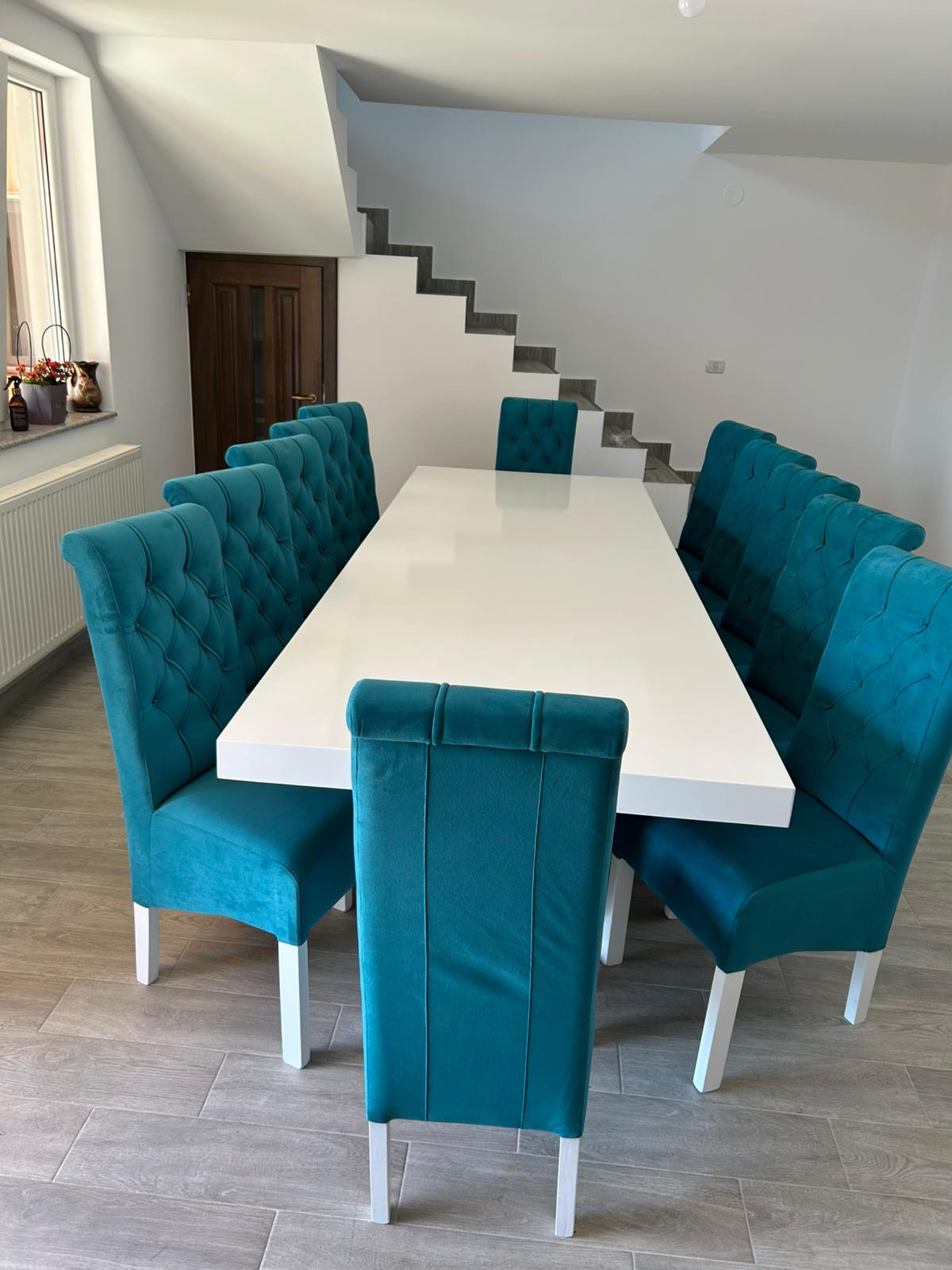 Set Masă și 12 Scaune, Medina Turcoaz