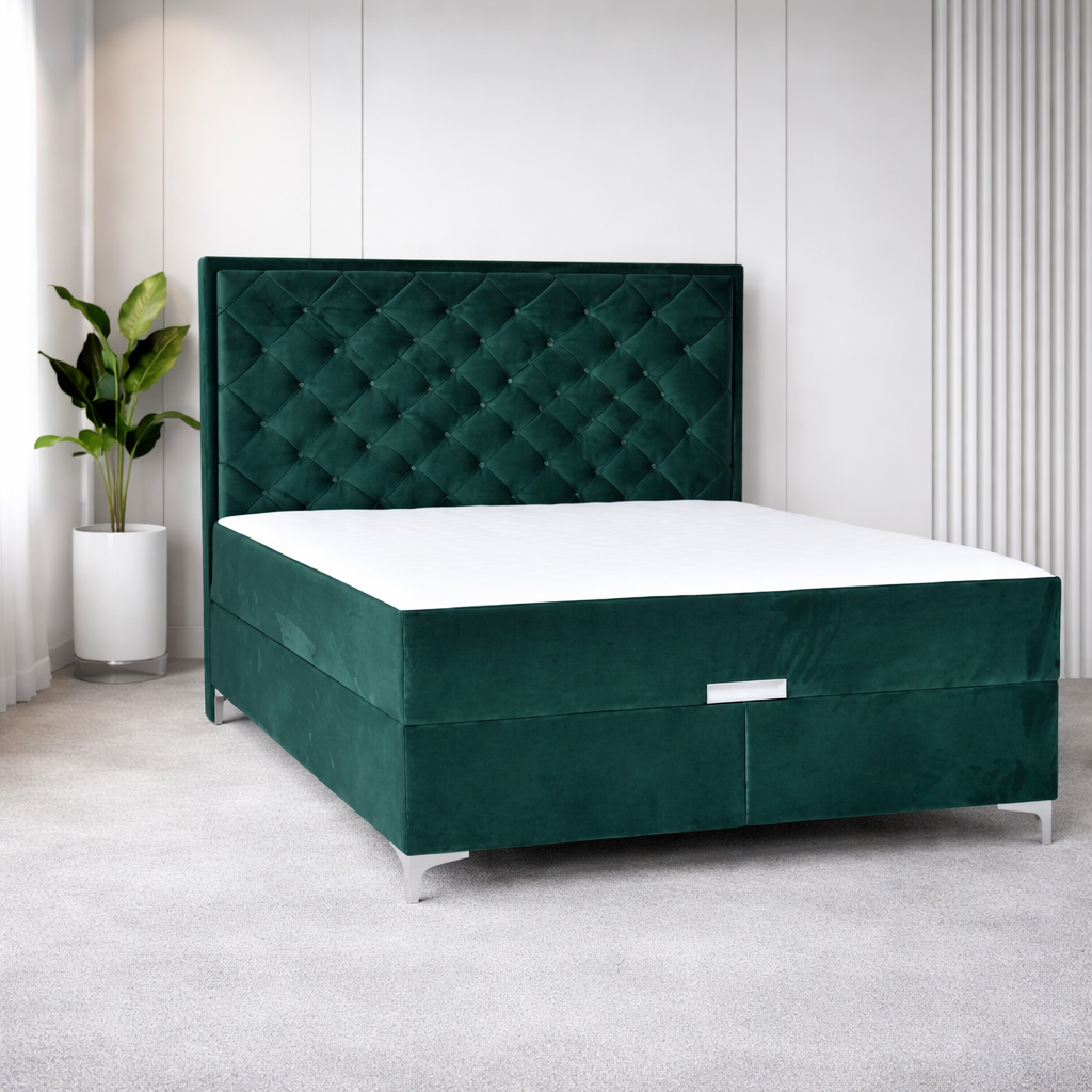 Pat Elite 180x200cm, Verde Smarald catifea