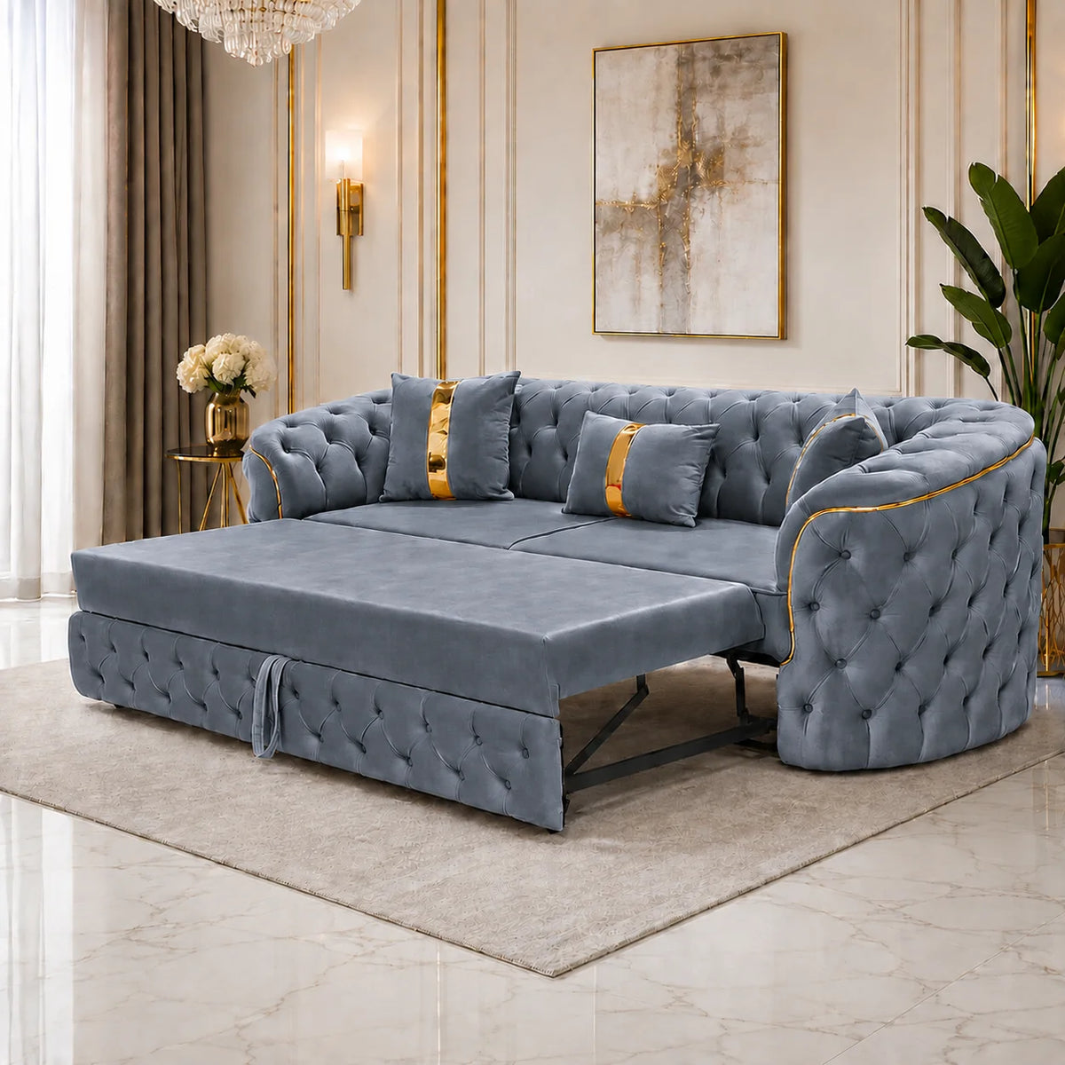 Canapea Elsa, Extensibilă, 230x90cm, Culoare 24